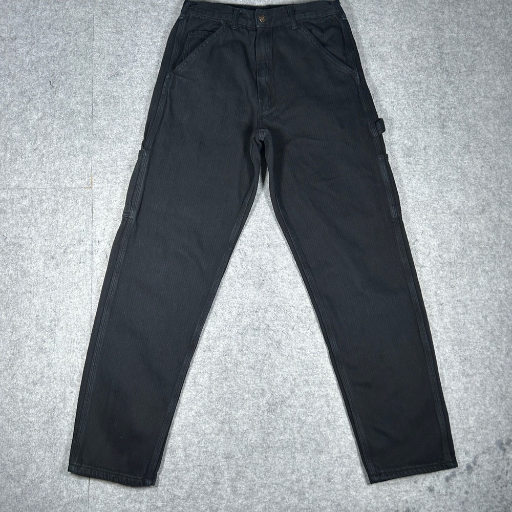 Stan Ray Denim Pants Mens 30 Black Painter Carpenter Workwear Utility Trousers
